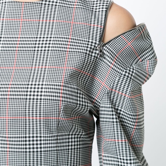 Monse Glen Plaid Top sz M - Picture 4 of 10